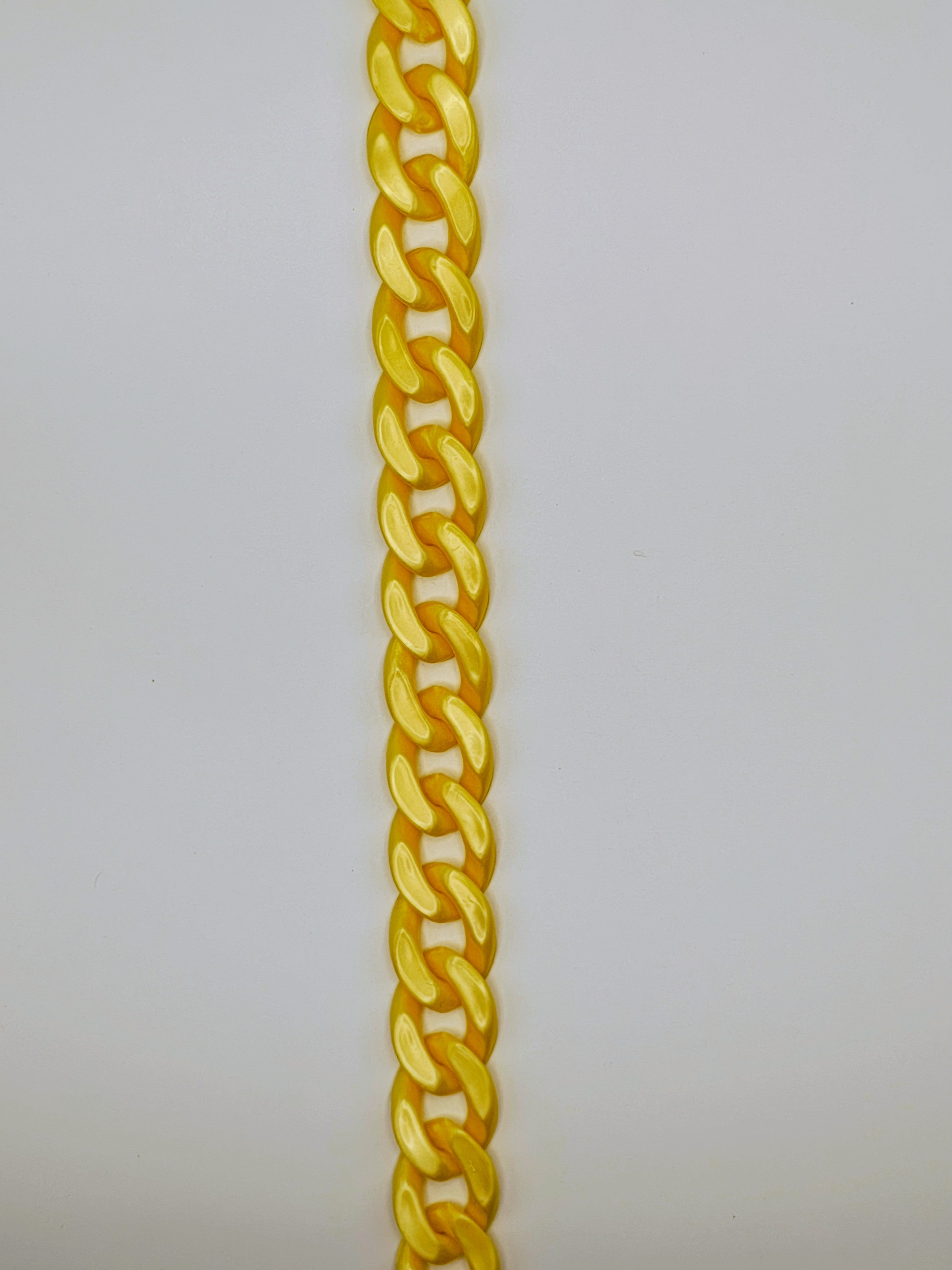 Custom Engraved Lightweight Chain Dog Collar – Colorful Style