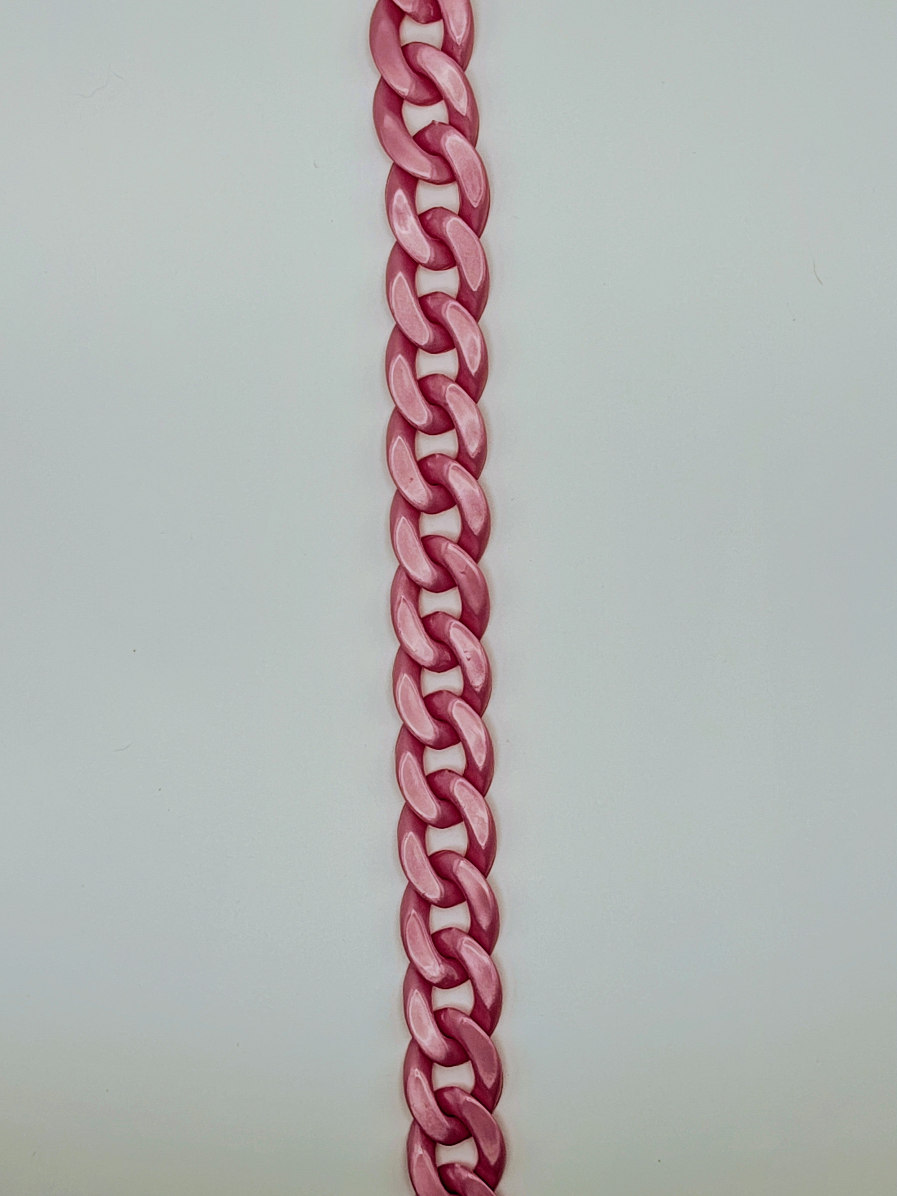 Custom Engraved Lightweight Chain Dog Collar – Colorful Style