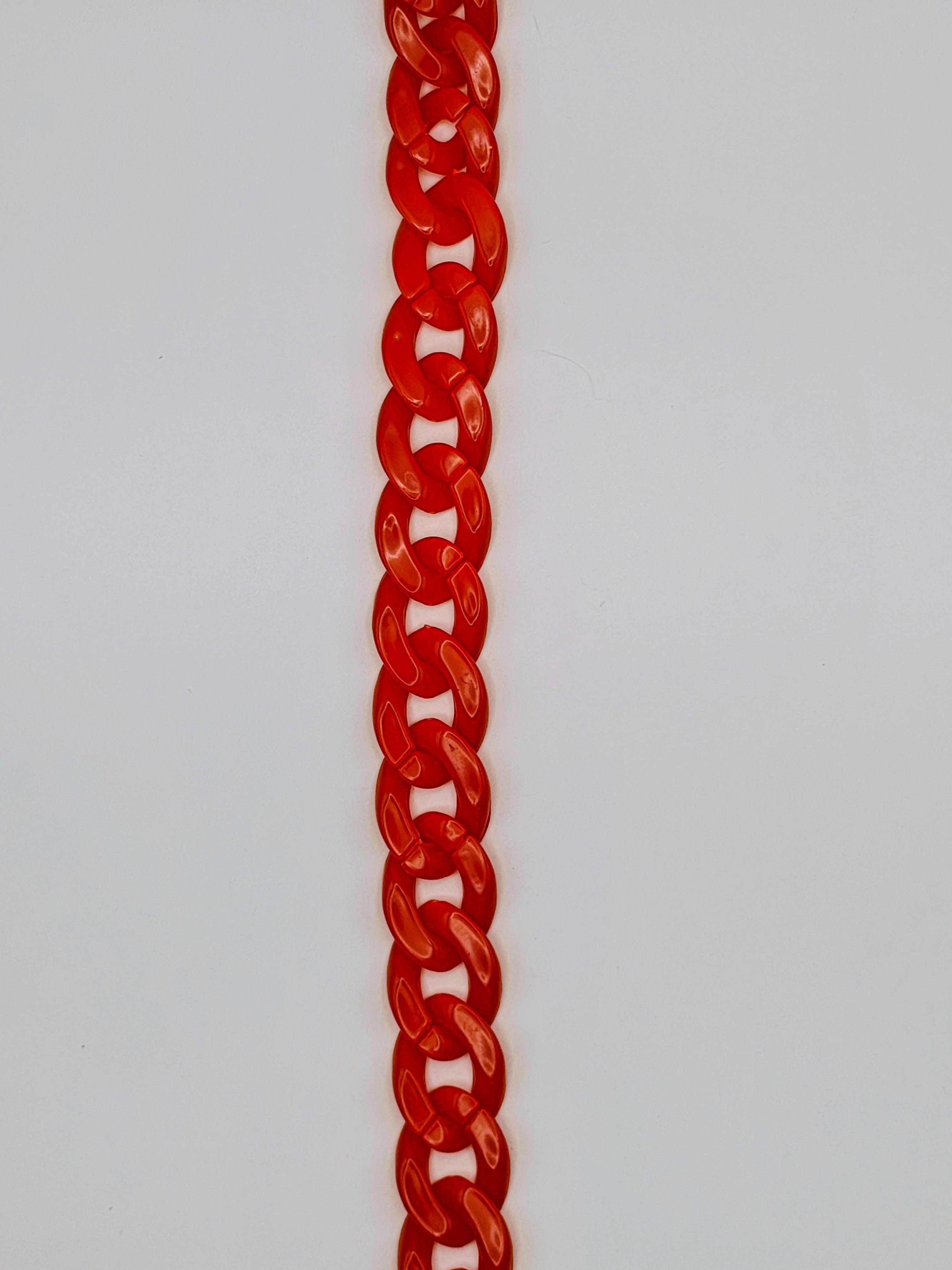 Custom Engraved Lightweight Chain Dog Collar – Colorful Style