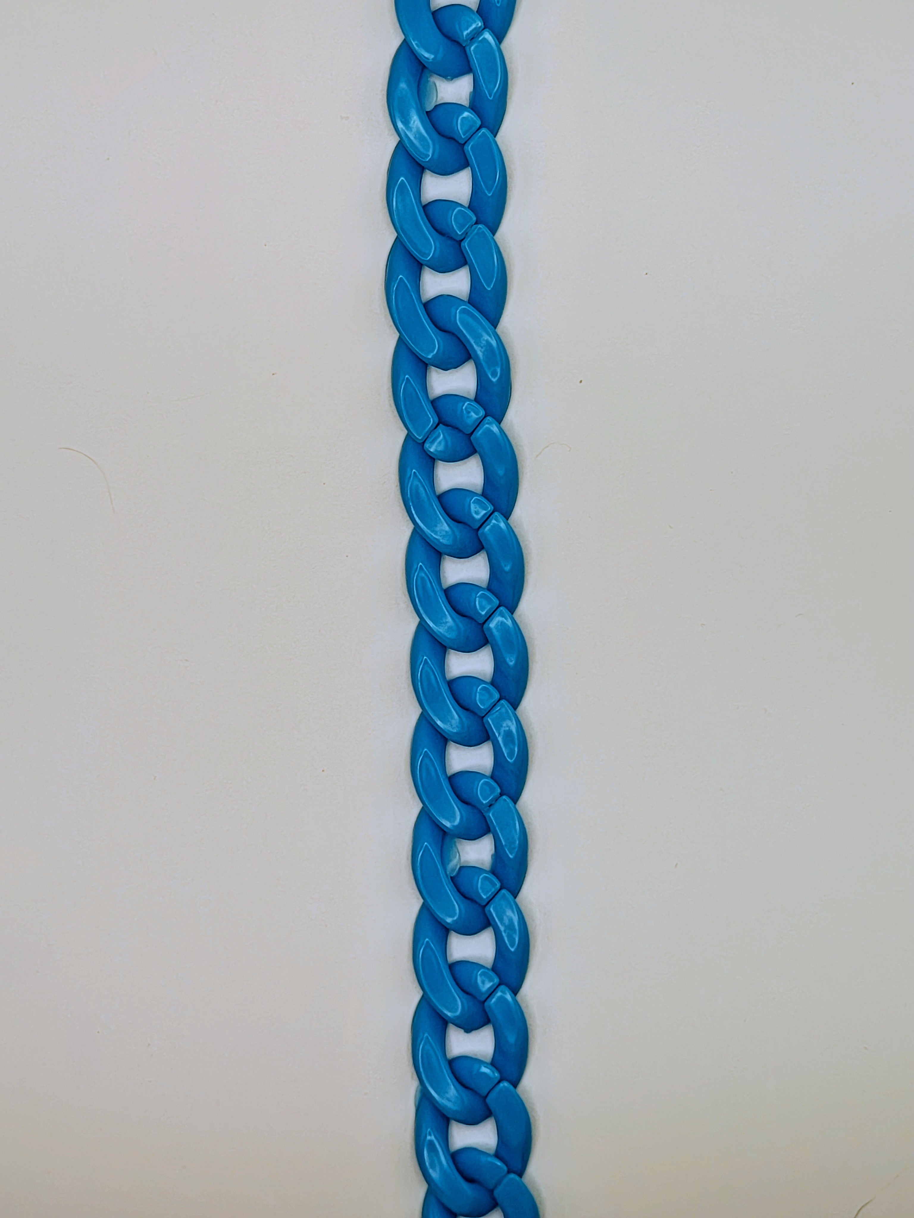 Custom Engraved Lightweight Chain Dog Collar – Colorful Style