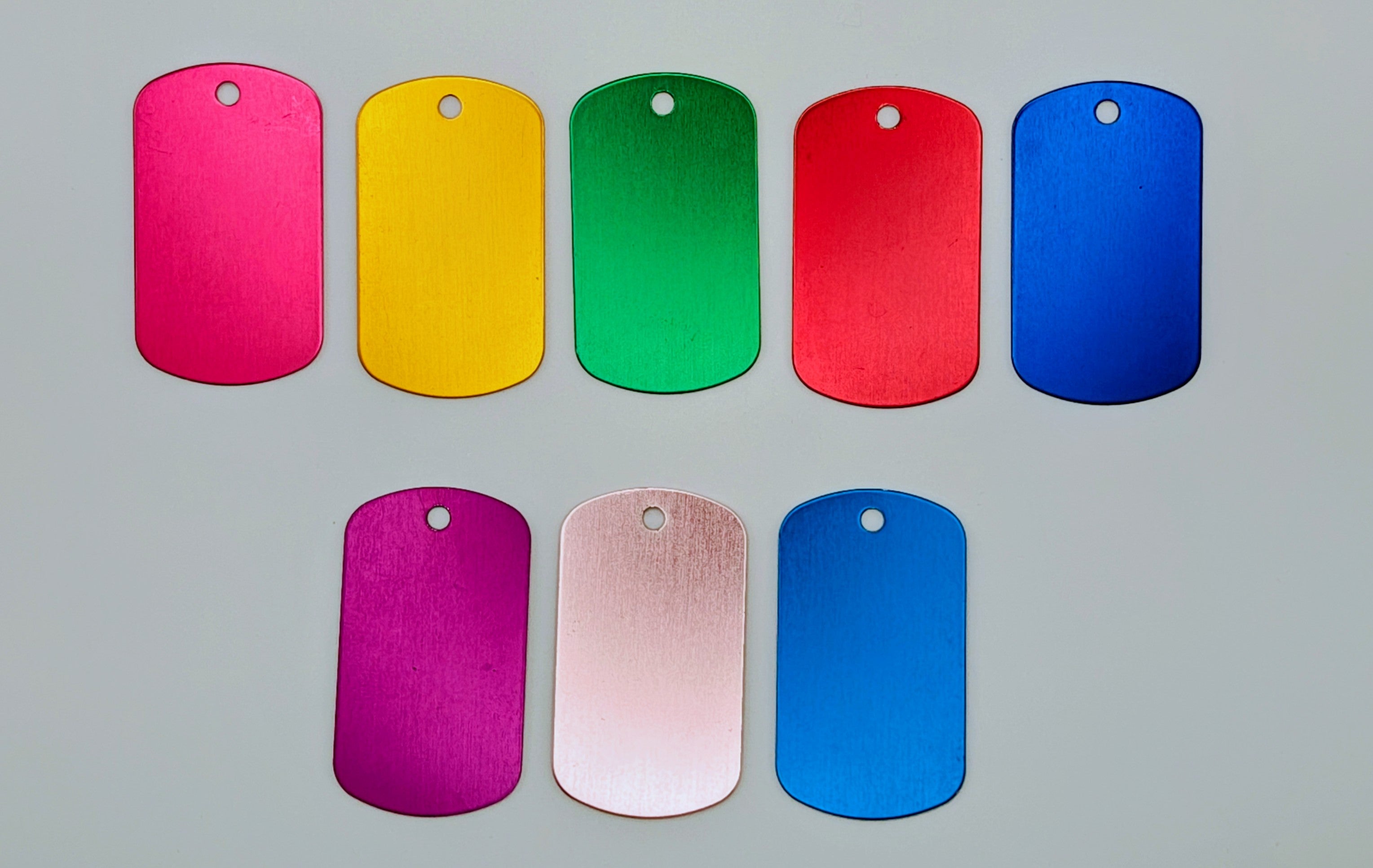 Custom Engraved Lightweight Chain Pet Collar – Colorful Style