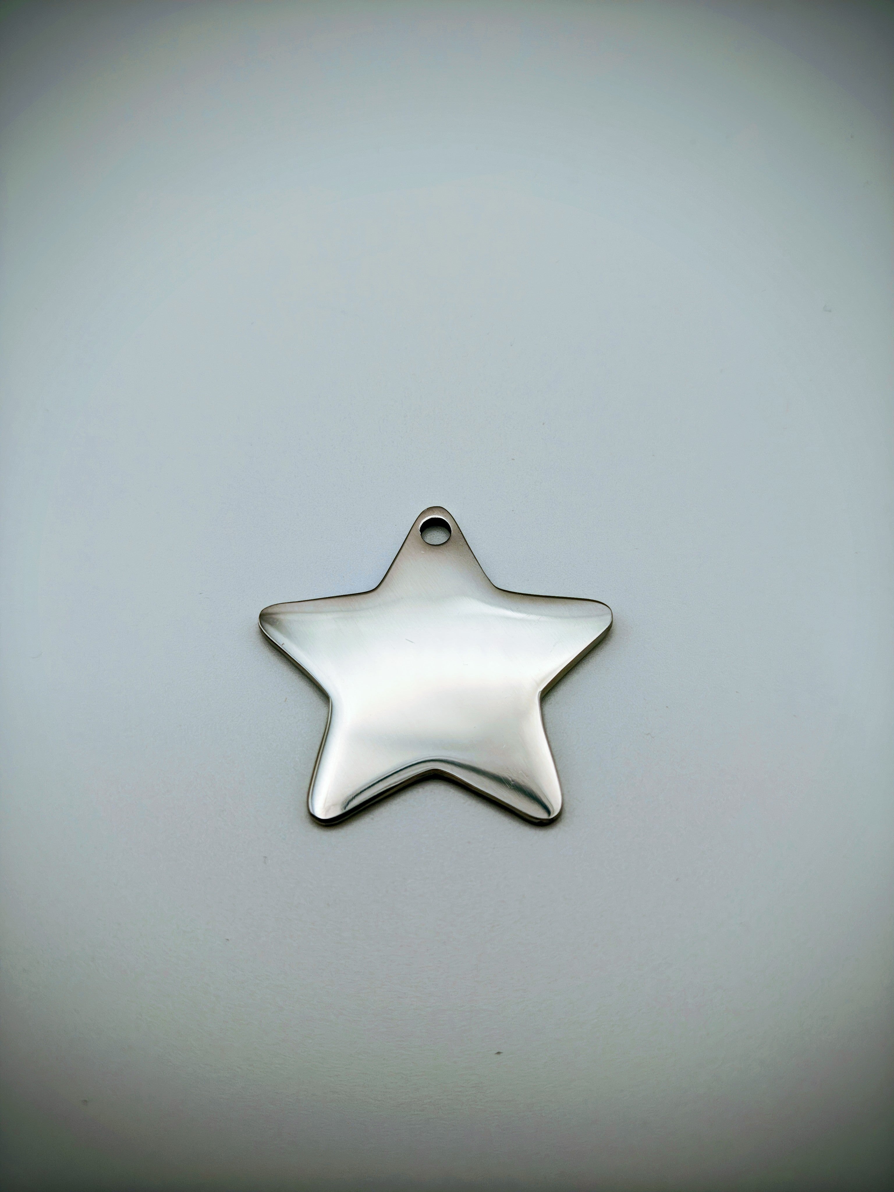 Custom Engraved Stainless Steel Dog Collar – Silver Chain and Tag