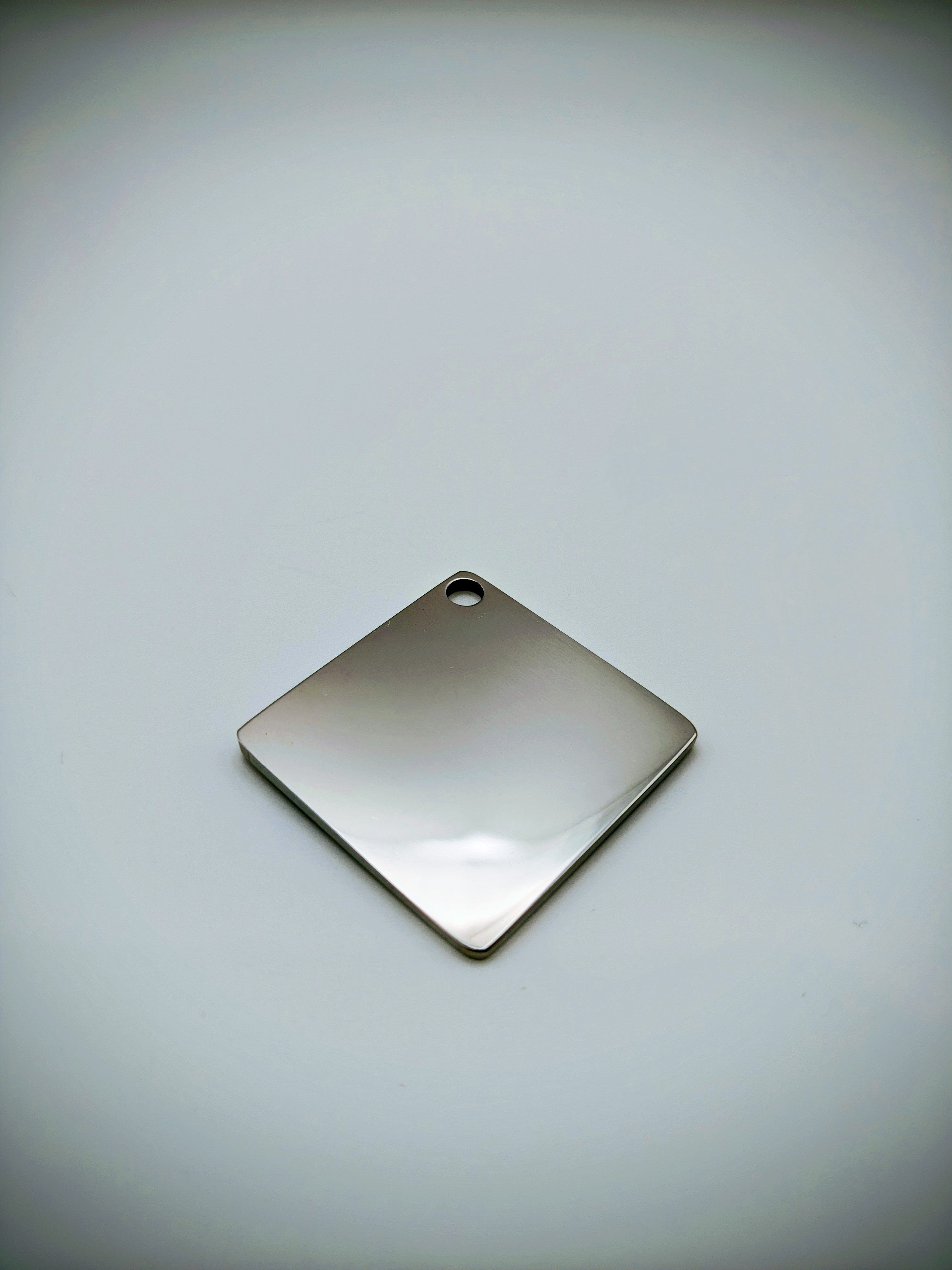 Custom Engraved Stainless Steel Dog Collar – Silver Chain and Tag