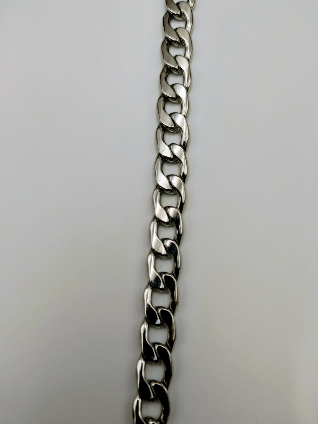 Custom Engraved Stainless Steel Pet Collar – Silver Shinny Chain and Tag