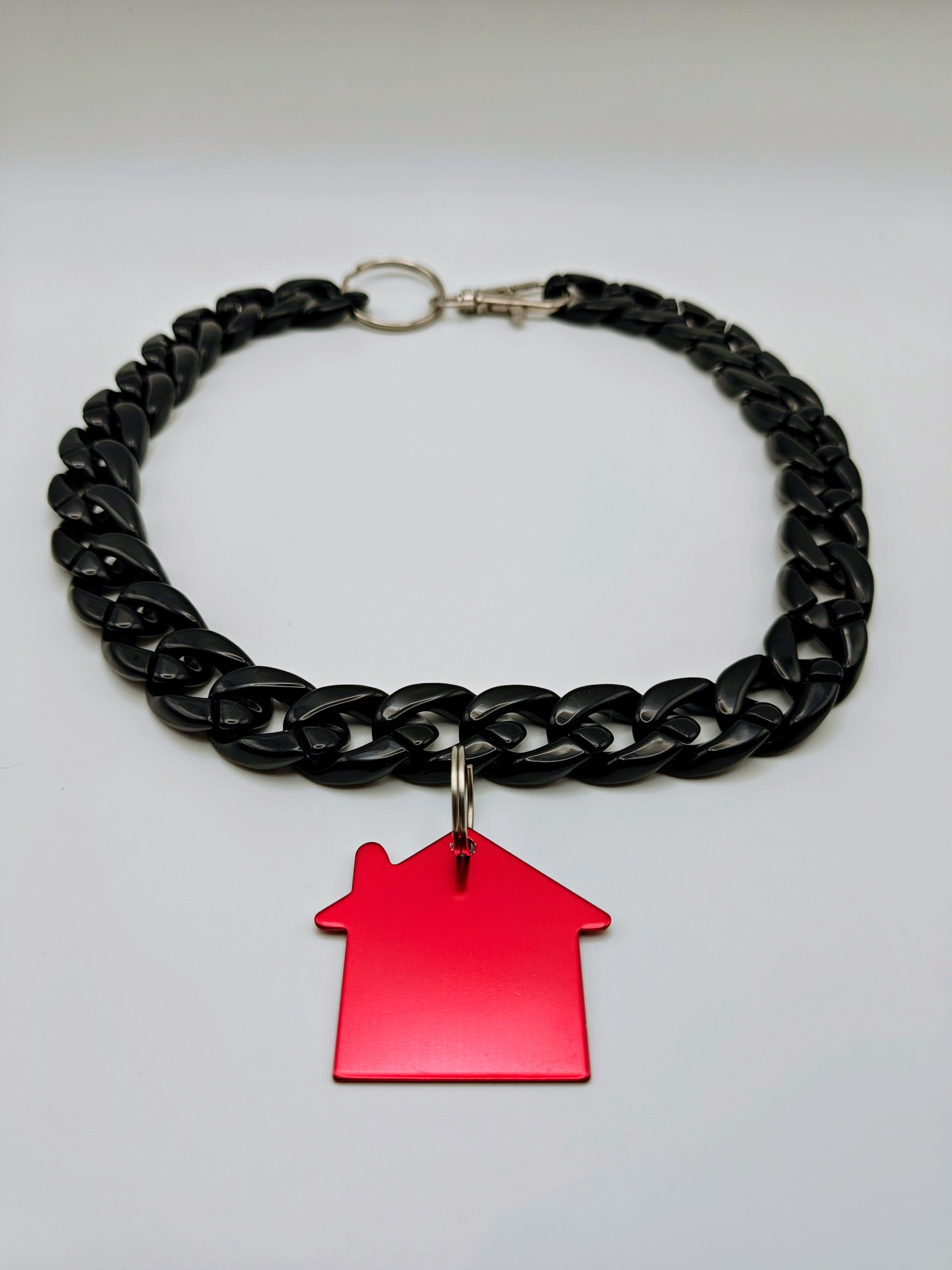 Custom Engraved Lightweight Chain Pet Collar – Colorful Style