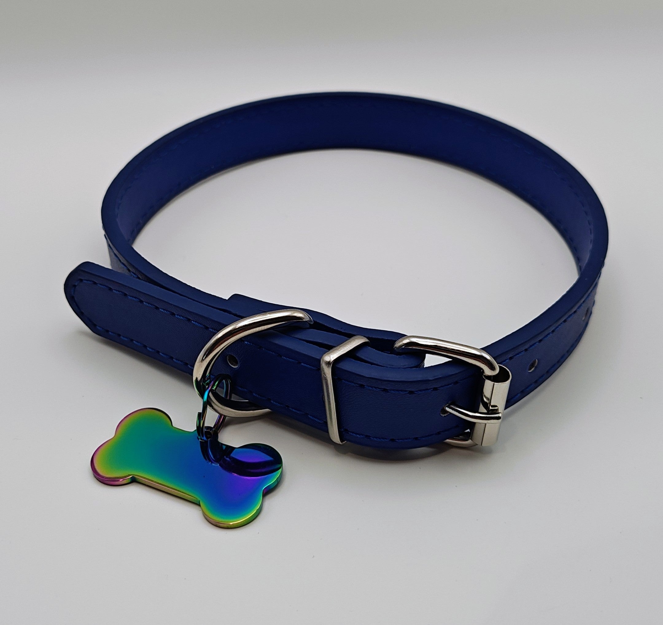 Premium Engraved Faux Leather Pet Collar ✨🐾