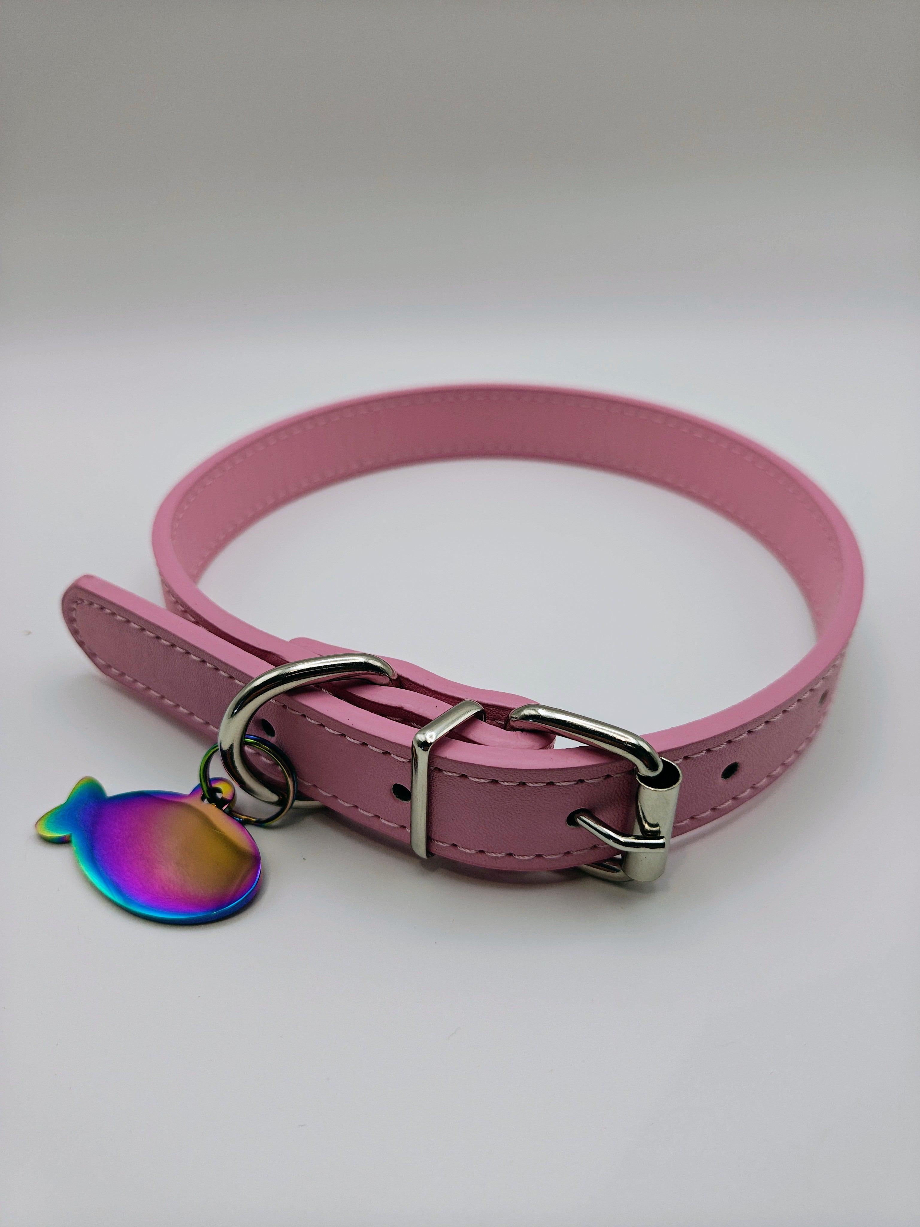 Premium Engraved Faux Leather Pet Collar ✨🐾