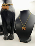 Matching Pet & Owner Jewelry Set 🐾✨ | Personalized Engraved Necklace + Collar Tag